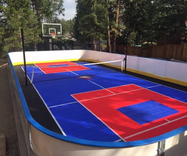 Backyard sport court