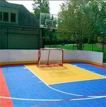 Family roller hockey court