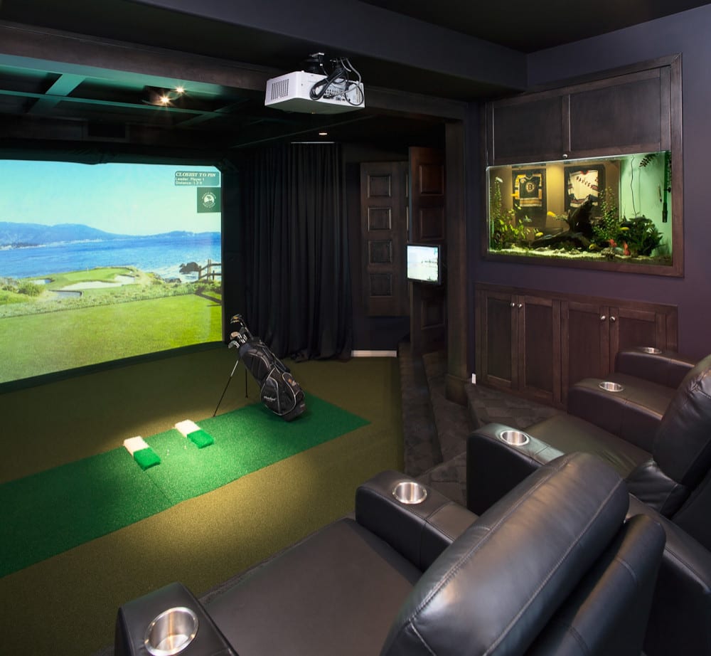 Indoor Golf Simulator Room — representative example