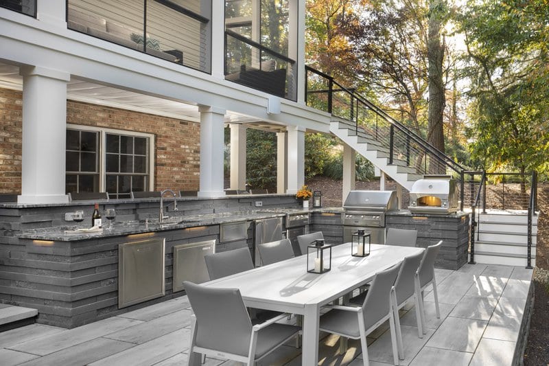 Outdoor Kitchen & Living Pavilion — representative example
