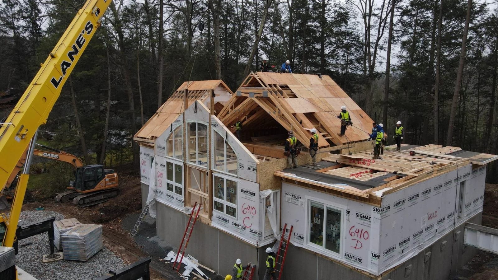 Modular cape panelized roof