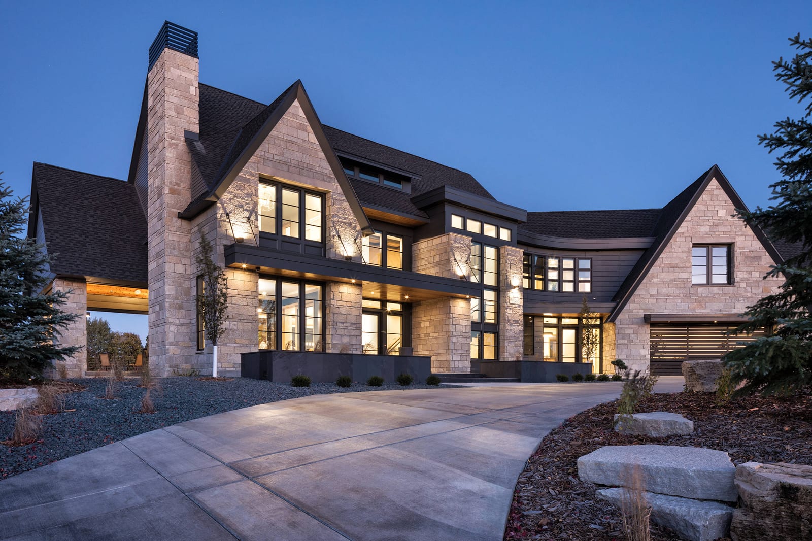 Modern Farmhouse exterior, representative of The Sovereign — 4,650 sq ft