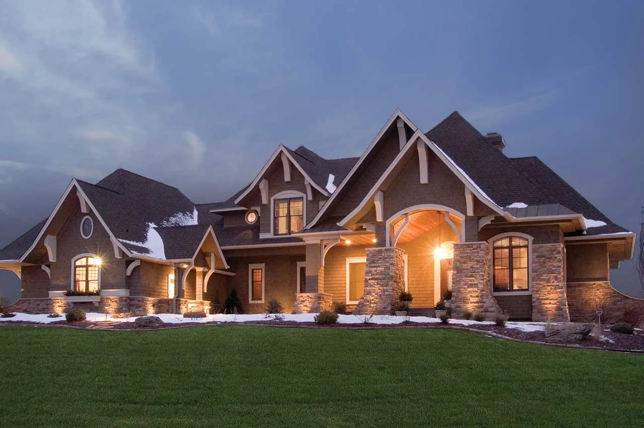 Two story plan render