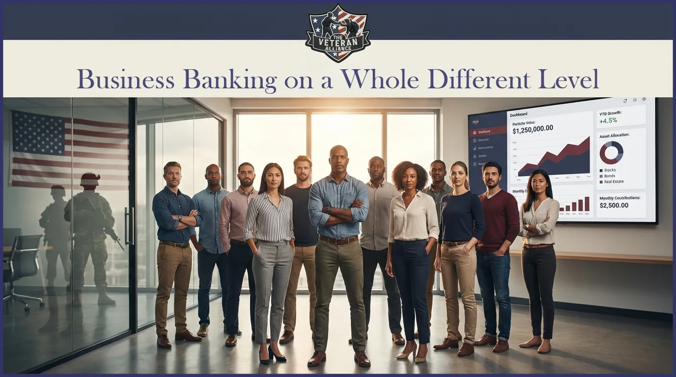 A veteran business owner reviewing business banking options